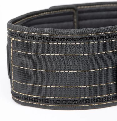 Пояс для бодібілдингу Gorilla Wear 4 дюйми, нейлоновий, чорний, унісекс, для фітнесу та тренувань