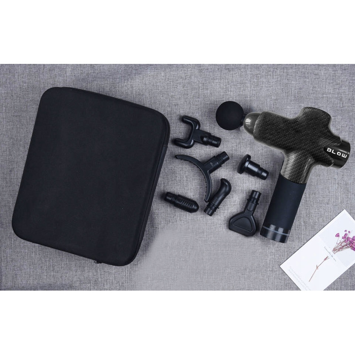 Перкусійний масажер для тіла Massage Gun 200W: для ніг, шиї та спини + 10 насадок