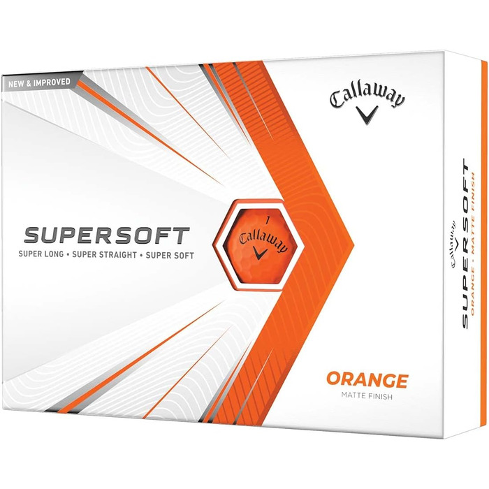 Гольф-м'ячі Callaway Supersoft Matt 2021, матові, для гольфу