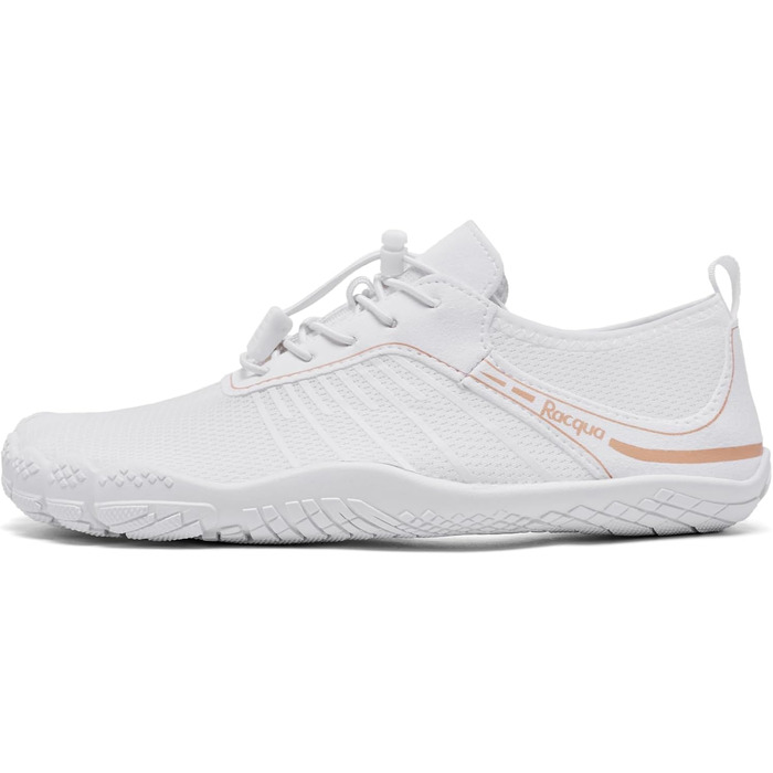 Водні черевики Raqua для плавання та відпочинку на пляжі - антиковзаючі, швидковисихаючі, білі, 39 EU (Wz1112)