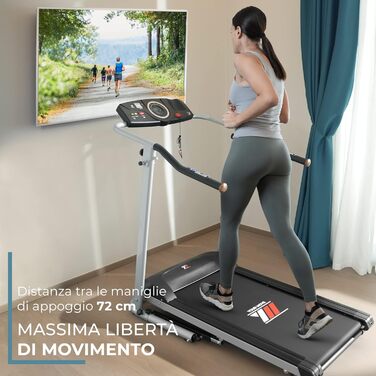 Бігова доріжка YM TAP X120 Bear Oversize, італійська, до 180 кг, для реабілітації, для людей з надмірною вагою та літніх, з глибокими поручнями