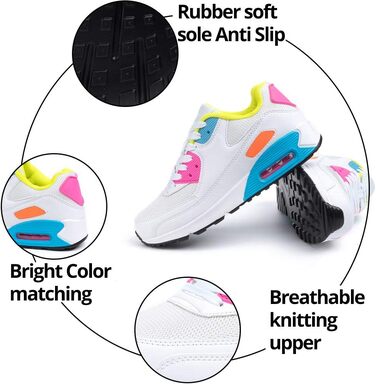 Кросівки для бігу Hitmars для чоловіків та жінок, зручні, легкі, з повітряною подушкою, чорно-зелені, розміри EU36-EU47