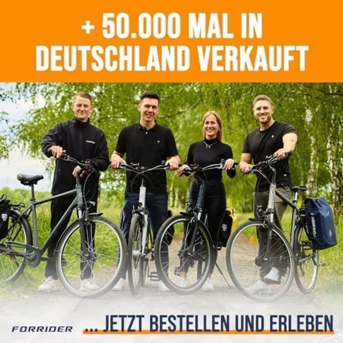 Велосипедна водонепроникна сумка Forrider 22 л для багажника з плечовим ременем, універсальна, одиночна
