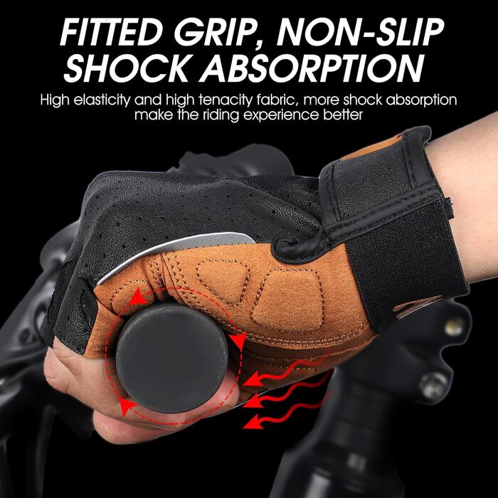 Велосипедні рукавички West Biking для чоловіків та жінок - дихаючі, безпальцеві, з неслизьким покриттям, для MTB, шосе та альпінізму, розмір XL