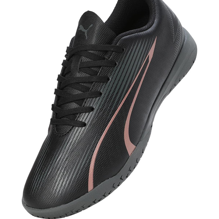 Дитячі футбольні бутси PUMA Ultra Play It Jr для гри в футбол (36 EU, Puma Black Copper Rose)