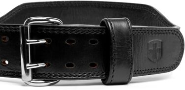 Пончо для тренувань Harbinger 7mm Pro Leather - Пояс для важкої атлетики, пауерліфтингу та олімпійського хавлінгу, чорний, великий