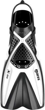 Ласти для снорклінгу Mares X-ONE з гумовими ремінцями, білі, розмір S/M