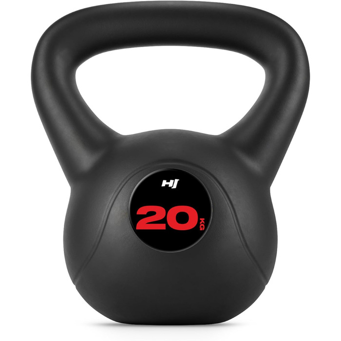 Кетлбел Hop-Sport 4-20 кг з пластику: для ефективних тренувань вдома, ергономічні ручки, обладнання для домашнього фітнесу