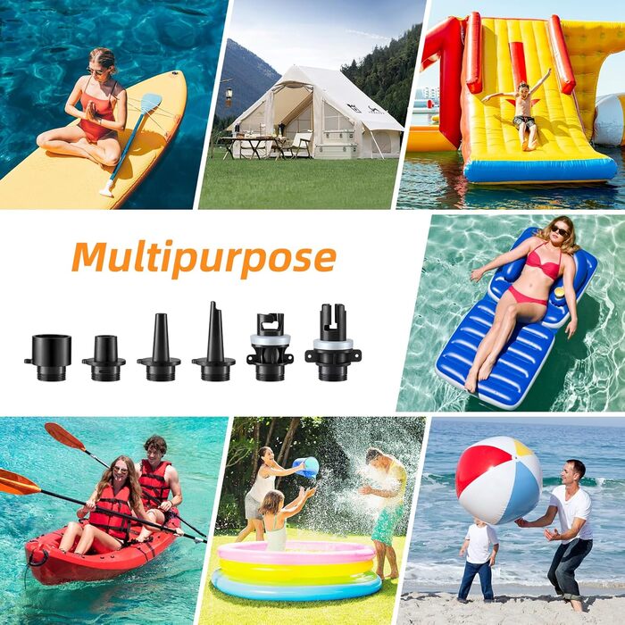 Електрична SUP-насос PELLOR 22 PSI з акумулятором: для надувних SUP-дошок, каяків, човнів та наметів