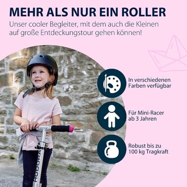 Дитячий алюмінієвий самокат HUDORA Little BigWheel, складаний, регульований, великі колеса, до 100 кг, для дітей від 3 років