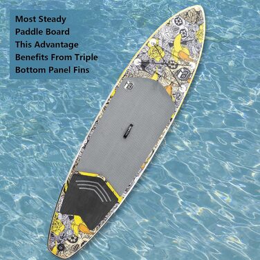 Надувна SUP-дошка iBOARD 11×32×6 дюймів з комплектом аксесуарів