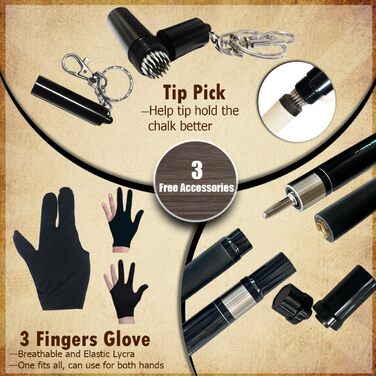 Професійний більярдний кий Aureate 21 oz з кейсом, канадський клен, 13 мм наконечник, 147,3 см, вага 18,19,20,21,22 г, блакитний, чорний, червоний, сірий, зелений