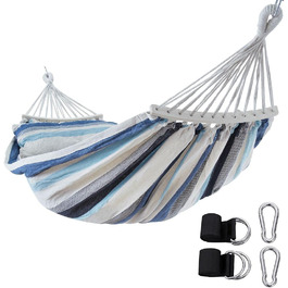 Гамак yourGEAR Bali XL з подушкою - 240 кг, сертифікований TÜV, 240x120 см, колір аква, бавовняний, з комплектом кріплення