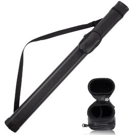 Чохол для бильярду з 2 отворами для кия Pool, з кишенею та регульованим ременем, чорний