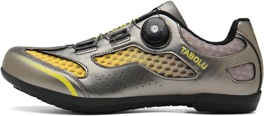 Чоловічі велосипедні туфлі для MTB та шосейних велосипедів, без фіксатора, Flat підошва (46 EU, Золотий)