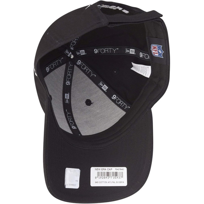 Кепка New Era 9Forty Adjustable NFL Miami Dolphins - чорно-біла, універсальний розмір