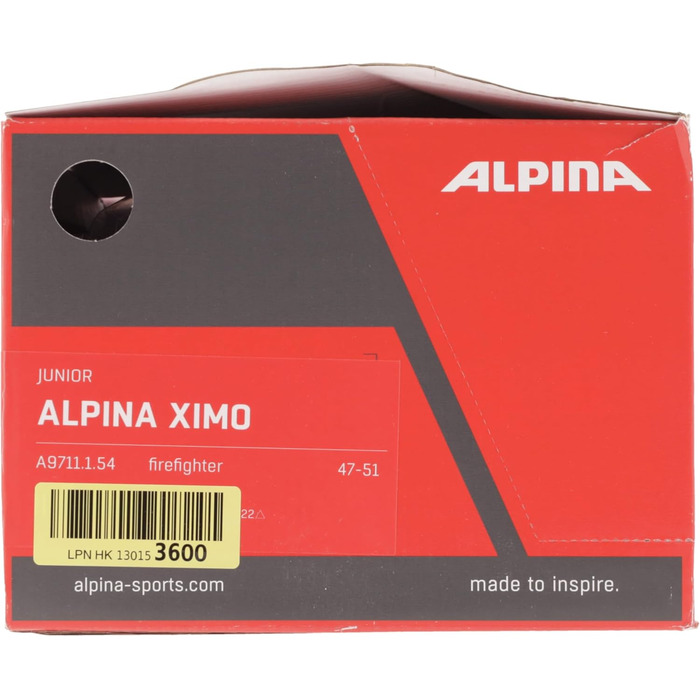 Дитячий велосипедний шолом ALPINA XIMO з LED-підсвіткою, легкий, ударостійкий, глянцевий, для дітей, firefighter, 47-51 см