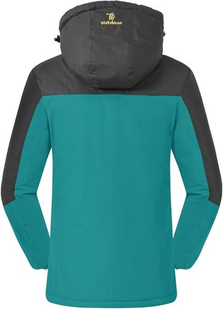 Зимова куртка Rdruko для жінок: водонепроникна, флісова, для сноуборду та гірських прогулянок (Цянь, XXL)