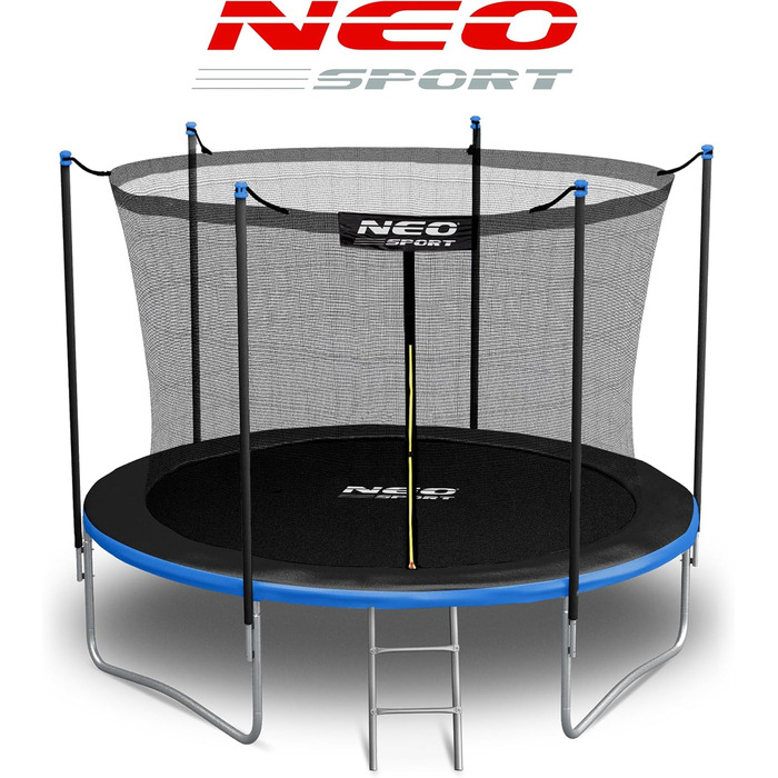 Батут Neo-Sport для дітей, 183 см (6 футів) з сіткою та сходами, зовнішній, посилений, стійкий до погодних умов