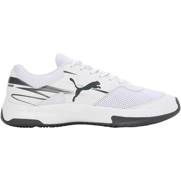 Кросівки для залу PUMA Unisex Varion II Indoor Court Shoe, білі з сірим (Puma White Shadow Gray), розмір 42 EU