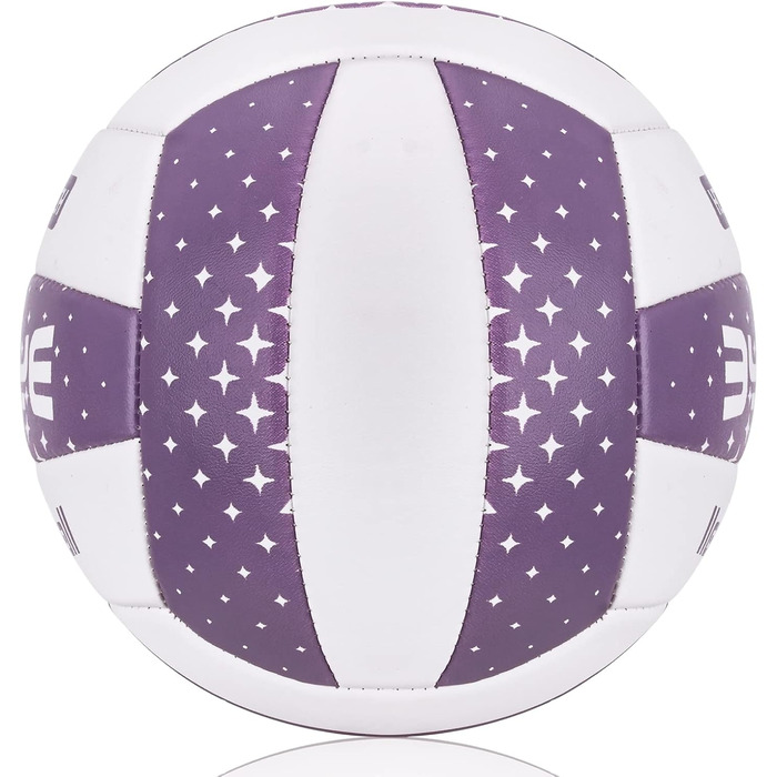 Волейбольні м'ячі PIXUYE, розмір 5, м'які для пляжу та гри, для дітей та дорослих, фіолетовий
