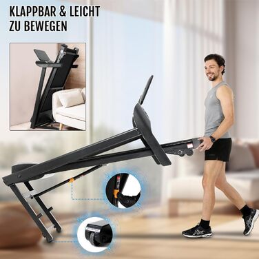 Бігова доріжка Novonova SY-T1507: 1-14 км/год, LED-дисплей, 12 програм, складаний