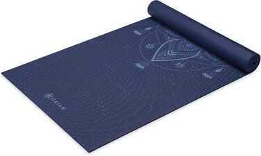 Йога мат Gaiam Premium 6 мм з малюнком, антиковзка, для йоги, пілатесу та фітнесу (172 x 61 x 6 мм)