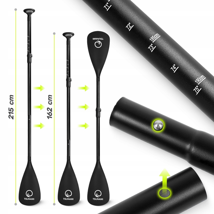 Надувна SUP-дошка Tsunami, 350 см, багатоколірна, однокамерна