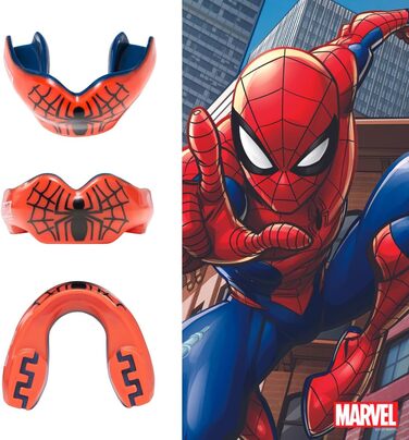 Спортивна капа Marvel Spider-Man для брекетів, універсальна, для контактних видів спорту: регбі, MMA, єдиноборства, кікбоксинг, дзюдо, хокей, бокс