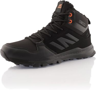 Черевики для ходьби жіночі та чоловічі, зимові, утеплені, Softshell, 43 EU, чорний/оранжевий
