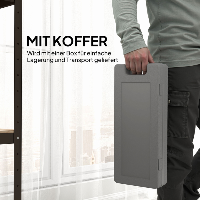 Набір гантелей HOMCOM 6 шт. у кейсі, з регульованою вагою 0,5 кг, 1 кг, 1,5 кг – ідеально для дому та спортзалу