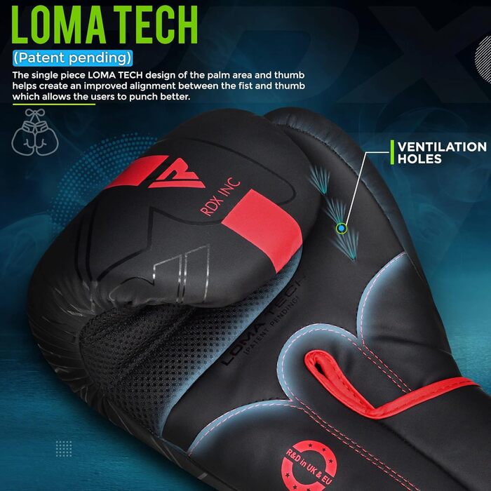 Боксерські рукавички RDX для дітей Maya Hide, 8oz (червоні) - Муай Тай, Кікбоксинг, MMA, бокс
