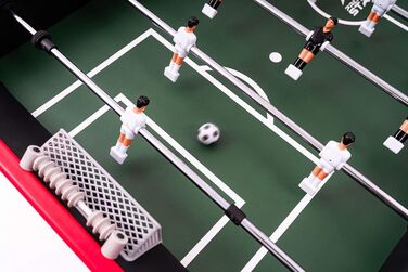 Настільний футбол Hop-Sport Corner для дітей та дорослих, чорний/червоний, стійкий, 3 м'ячі