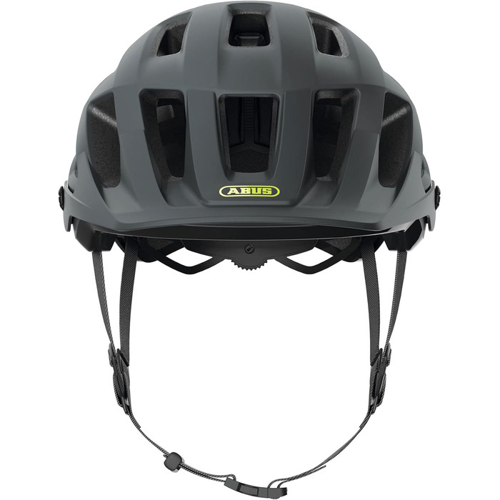 Велосипедний шолом ABUS Moventor 2.0 MIPS для MTB, сірий, універсальний, розмір L (57-61 см), захист від ударів, для гірського велосипеда