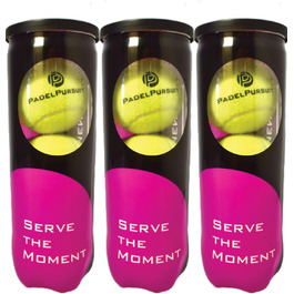 М'ячі для падел-тенісу PadelPursuit Tournament - 9 шт. в упаковці, для змагань та турнірів