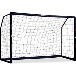 Ворота для футболу ZERRO Outdoor 180/240/300 для дітей та дорослих. Ідеально для тренувань та ігор у саду. Чорний колір.