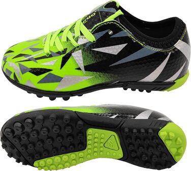 Дитячі футбольні бутси Kinder для штучного покриття, фірми Ground, шнурівка, для тренувань та занять спортом на відкритому повітрі, розмір 30-40, 31 EU, зелені