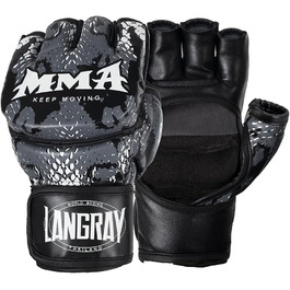 MMA рукавички LangRay для жінок і чоловіків, боксерські рукавички для спарингу, греплінгу, тренувань, кікбоксингу, єдиноборств, муай-тай, карате, UFC, захист рук, розмір L (12 см)