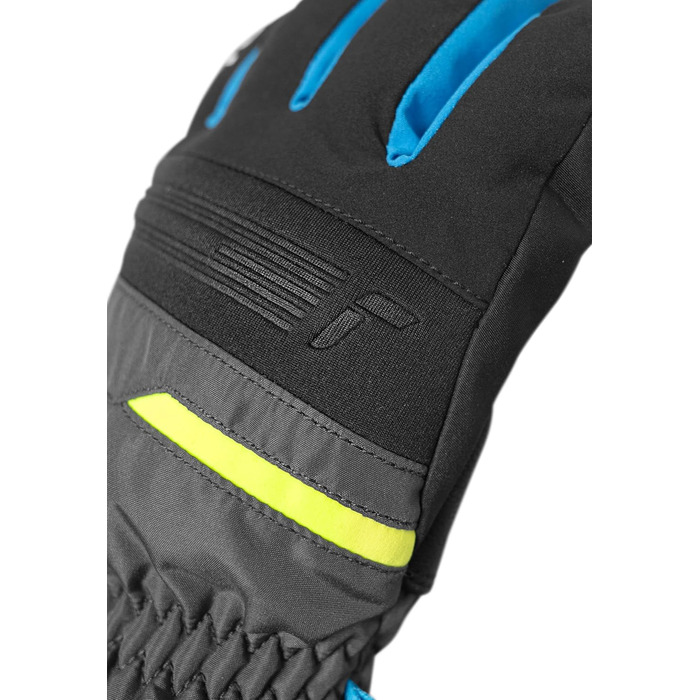 Унісекс рукавички Reusch Brandon R-tex XT для чоловіків, темно-сірі/жовті, розмір 9, водонепроникні зимові перчатки