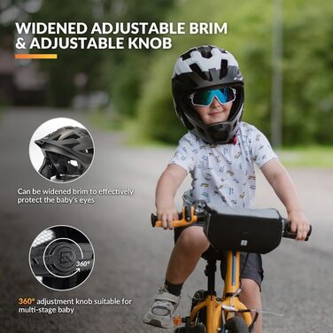 Шолом велосипедний ROCKBROS дитячий інтегрований Fullface знімний захист підборіддя, розмір S (титановий)