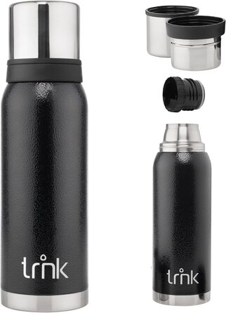 Термос trnk Arktis 2 із нержавіючої сталі 1200 мл, BPA-free, з двома чашками, зберігає тепло 32 години, для напоїв, підходить для посудомийки