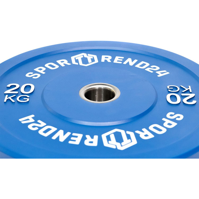 Бамперні диски Sporttrend 24 2 x 20 кг для штанги, гумові вагові пластини для фітнесу, тренувань, важкої атлетики