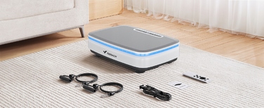 Віброплатформа для схуднення та масажу: 99 рівнів швидкості, 720 вібрацій/хв, Bluetooth, LED-дисплей