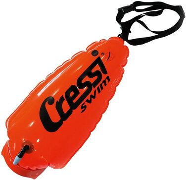 Буй для дайвінгу Cressi з прапором – для підводного полювання, апное, снорклінгу, червоний