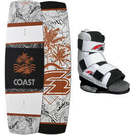 Вейкборд F2 Coast 134 см з кріпленнями Team M/L (43-45 EU)