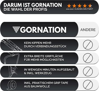 GORNATION Турнік для віджимань преміум-класу: регульований турнік для дому та вулиці, стійкий та зручний