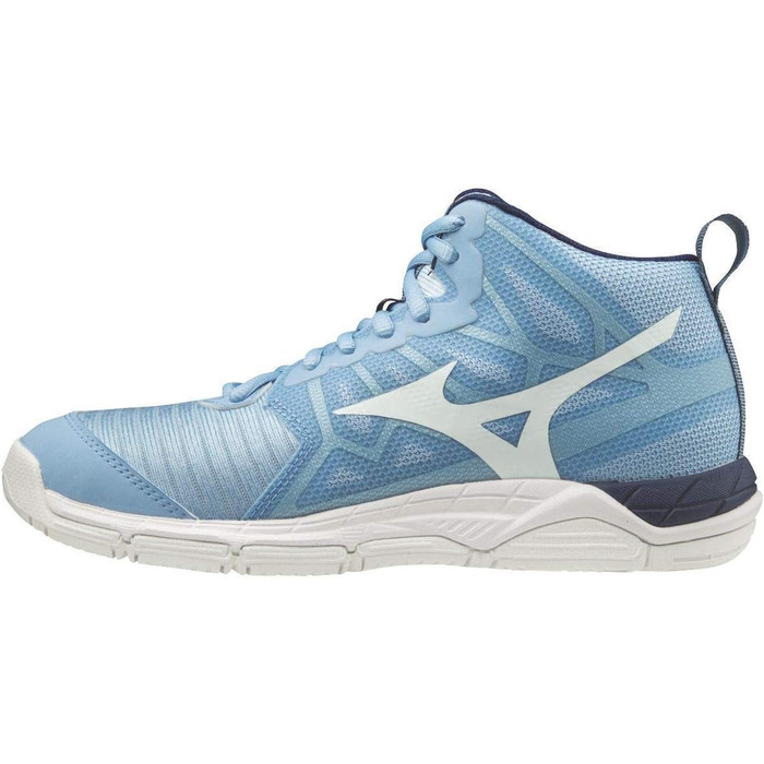 Волейбольне взуття Mizuno Supersonic 2 Mid (38 EU, білий блакитний)