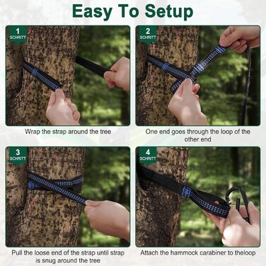 Гамак для кемпінгу Outdoor, легкий, портативний, з двома стропами для дерева, нейлон, 280*140 см (темно-зелений)