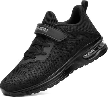 Дитячі кросівки ASHION для хлопчиків та дівчаток: м'які, гнучкі, стабільні, для фітнесу та занять у залі (36 EU, чорний)