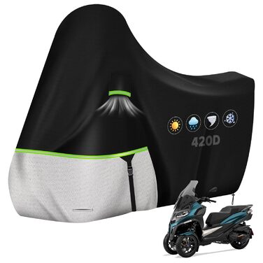 Водонепроникний захисний чохол для моторолика Piaggio Vespa GTS GTV GT 60/300/250/125 (без кофра), матеріал 420D Oxford, зимовий